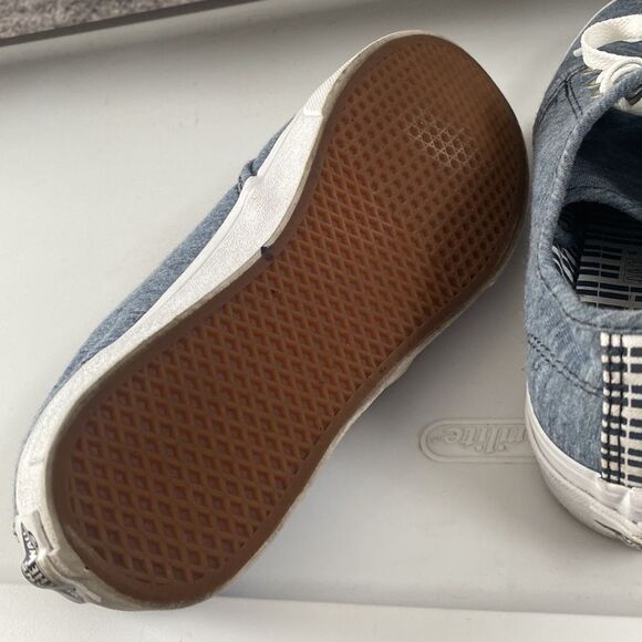 VANS Women’s Light Heather Blue Skate Sneaker Shoes Sz 7.5 - Picture 5 of 6